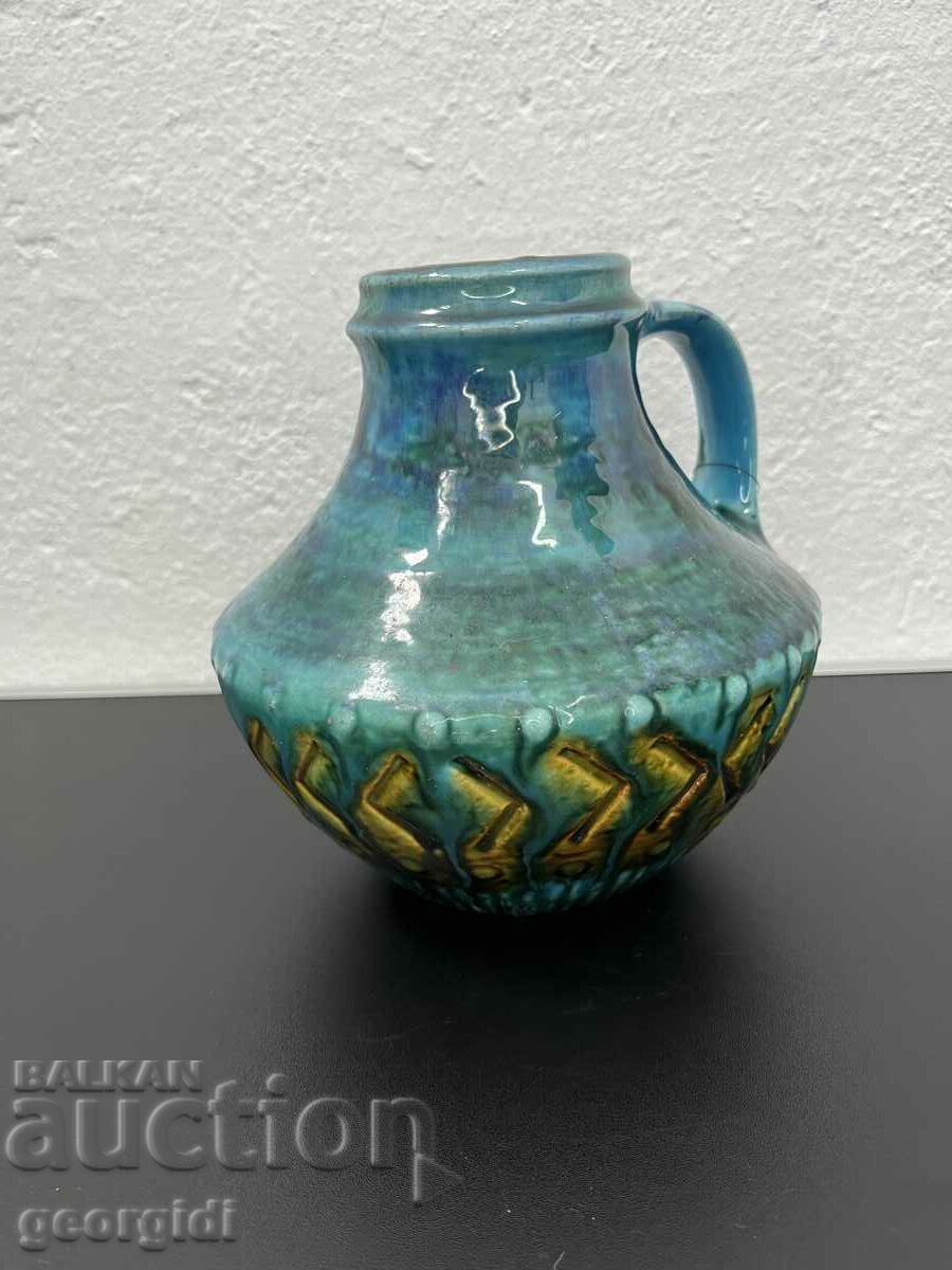 Vaza din ceramica vest-germana cu email. #5233