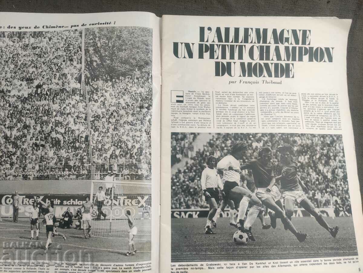 football magazine Miroir du Football No. 222 / 1974 Mundial with price 100.00 BGN | € 51.13 football magazine Miroir du Football No. 222 / 1974 Mundial with price 100.00 BGN | € 51.13
