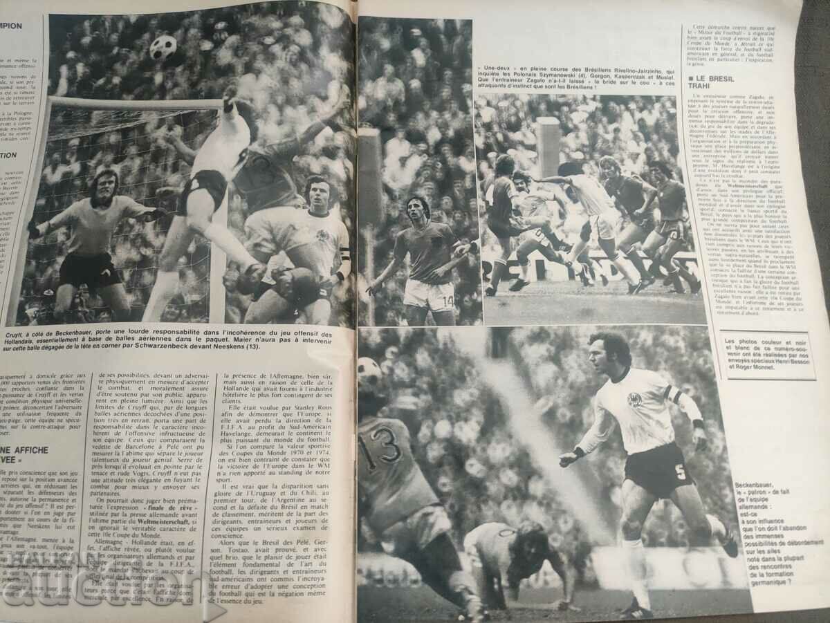 Auction football magazine Miroir du Football No. 222 / 1974 Mundial Auction football magazine Miroir du Football No. 222 / 1974 Mundial