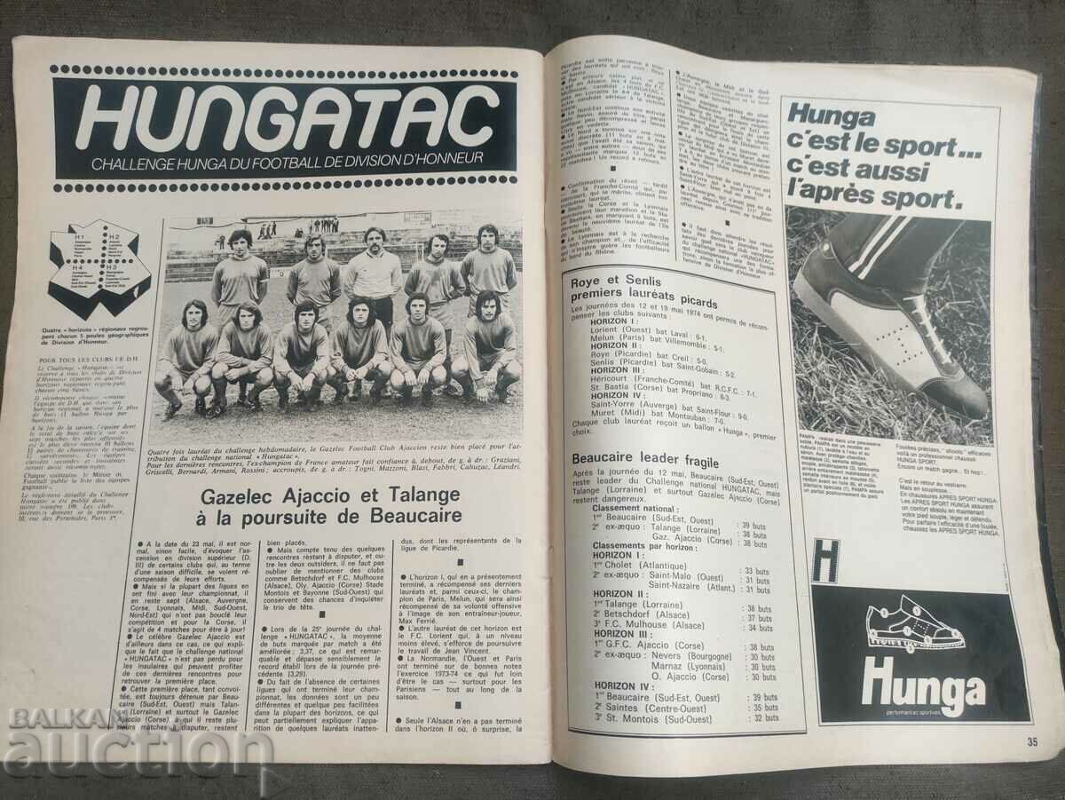 football magazine Miroir du Football No. 218/ 1974 Mundial - 6 football magazine Miroir du Football No. 218/ 1974 Mundial - 6