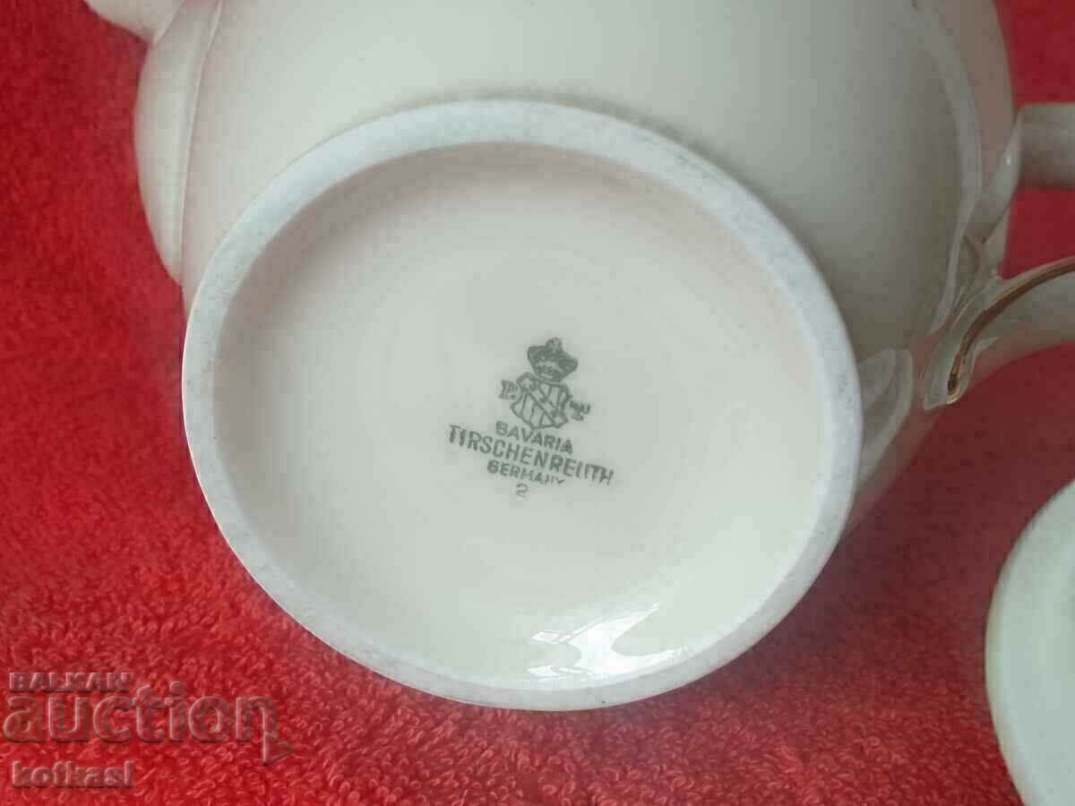 Old porcelain Jug TIRSCHENREUTH gilded Germany - 7 Old porcelain Jug TIRSCHENREUTH gilded Germany - 7