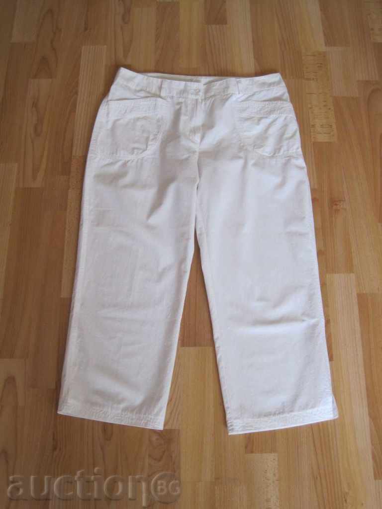Бял летен панталон
