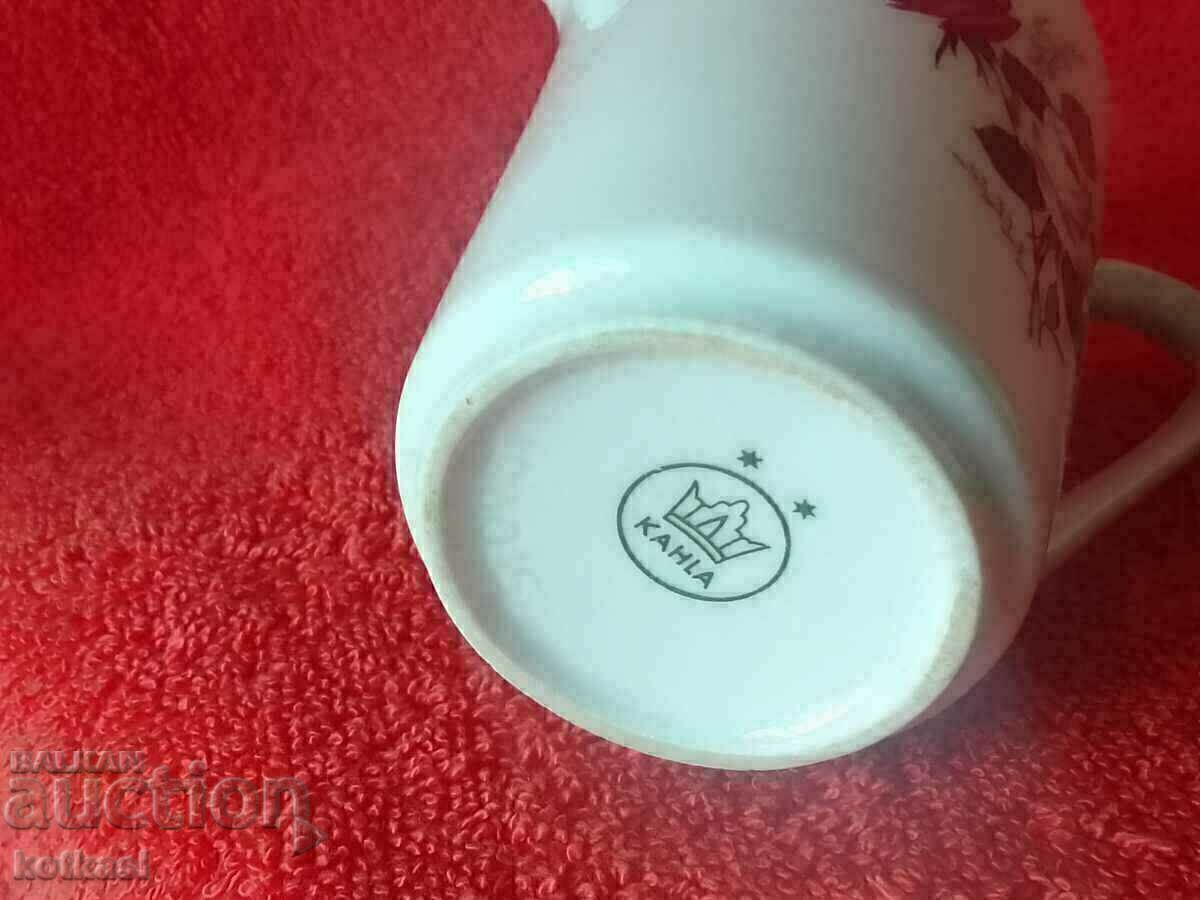 Old porcelain small jug latiera gilt Germany KAHLA - 7 Old porcelain small jug latiera gilt Germany KAHLA - 7