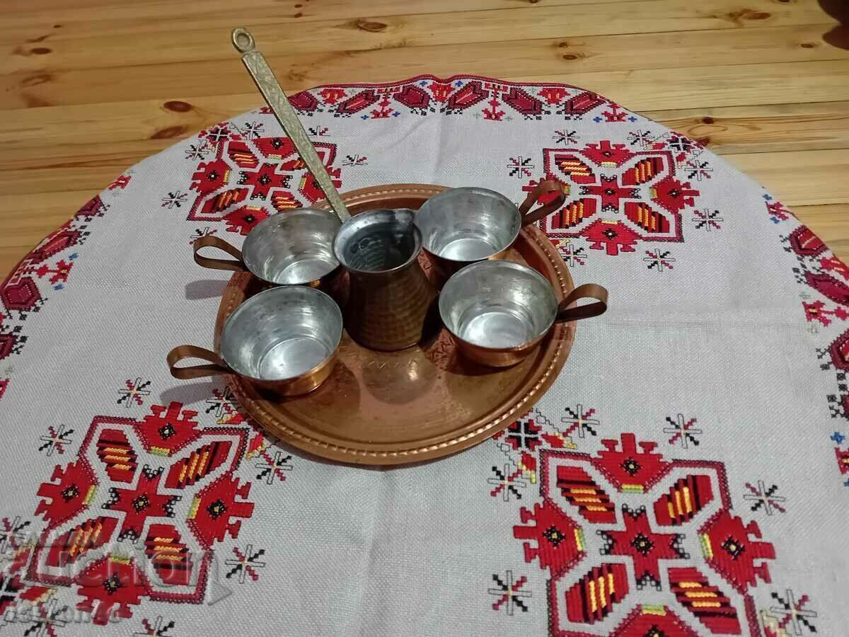 Serviciu cupru pentru cafea sau coniac incalzit cu preț € 40.00 | 78.23 BGN