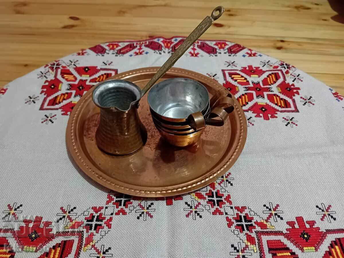 Livrarea Serviciu cupru pentru cafea sau coniac incalzit Livrarea Serviciu cupru pentru cafea sau coniac incalzit
