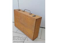 Старо куфарче от дърво, кутия за пистолет или инструмент