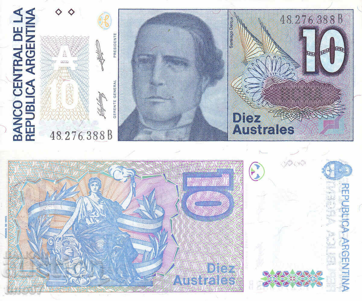 tino37- ARGENTINA - 10 AUSTRALIA - 1987/89 - UNC tino37- ARGENTINA - 10 AUSTRALIA - 1987/89 - UNC