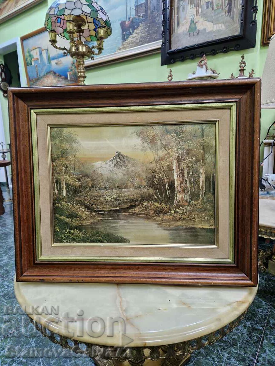A wonderful antique French enamel painting