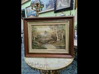 A wonderful antique French enamel painting