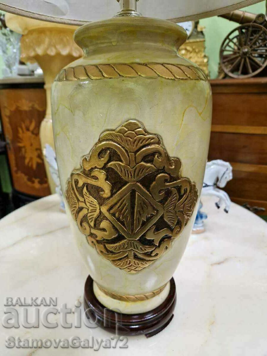 Прекрасна голяма антикварна белгийска порцеланова нощна ламп - 5 Прекрасна голяма антикварна белгийска порцеланова нощна ламп - 5