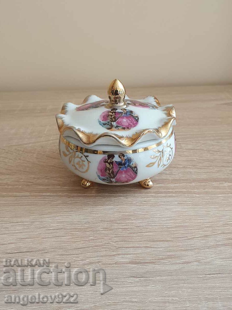 Beautiful porcelain jewelry box