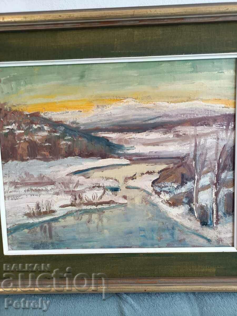 Δημοπρασία Παλιά ελαιογραφία