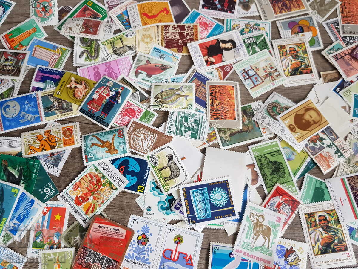 Lot of postage stamps 237 pieces - 5 Lot of postage stamps 237 pieces - 5