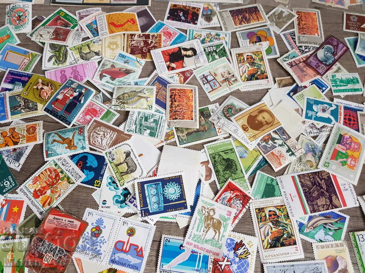 Lot of postage stamps 237 pieces - 7 Lot of postage stamps 237 pieces - 7