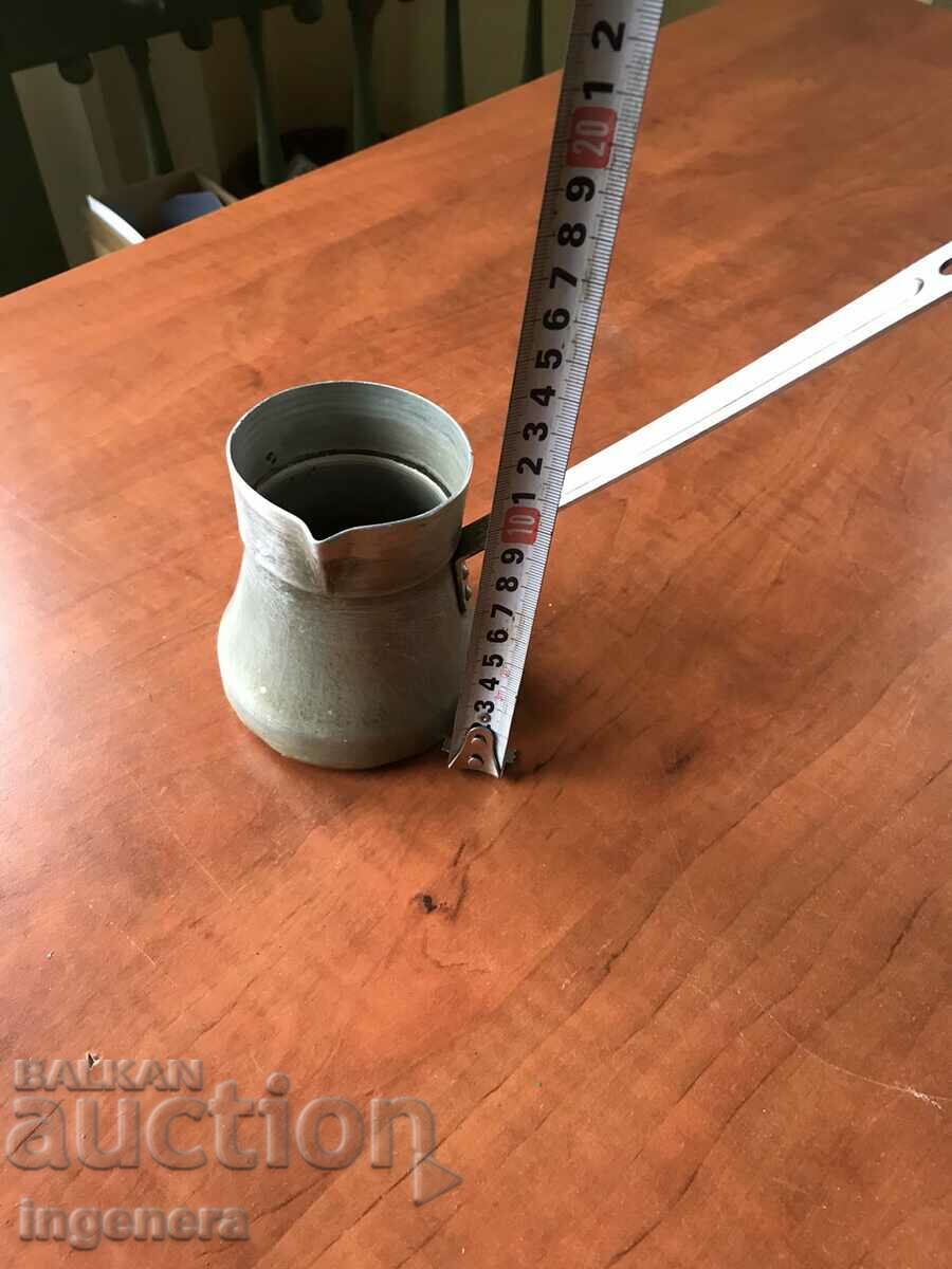 JEZVE ALUMINUM OLD COFFEE POT with price 5.00 BGN | € 2.56 JEZVE ALUMINUM OLD COFFEE POT with price 5.00 BGN | € 2.56