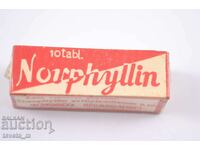 Novphyllin vintage packaging, medicine - unwrapped