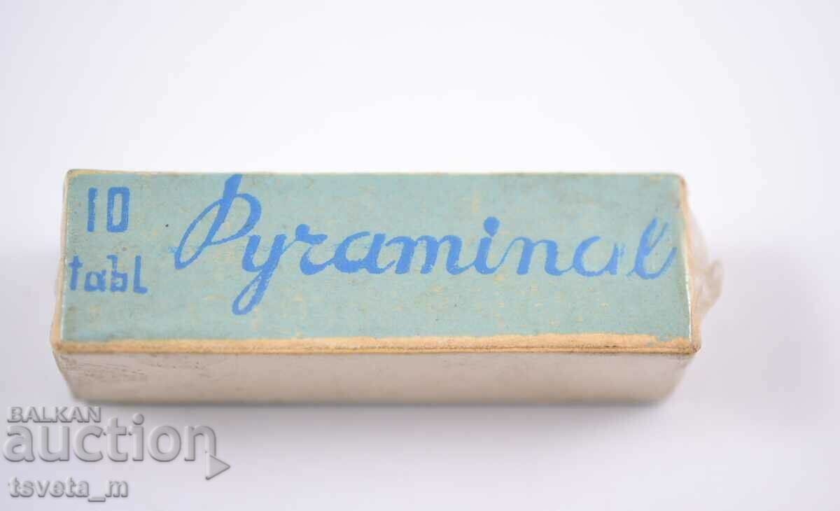 Pyraminal vintage packaging, medicine - unwrapped