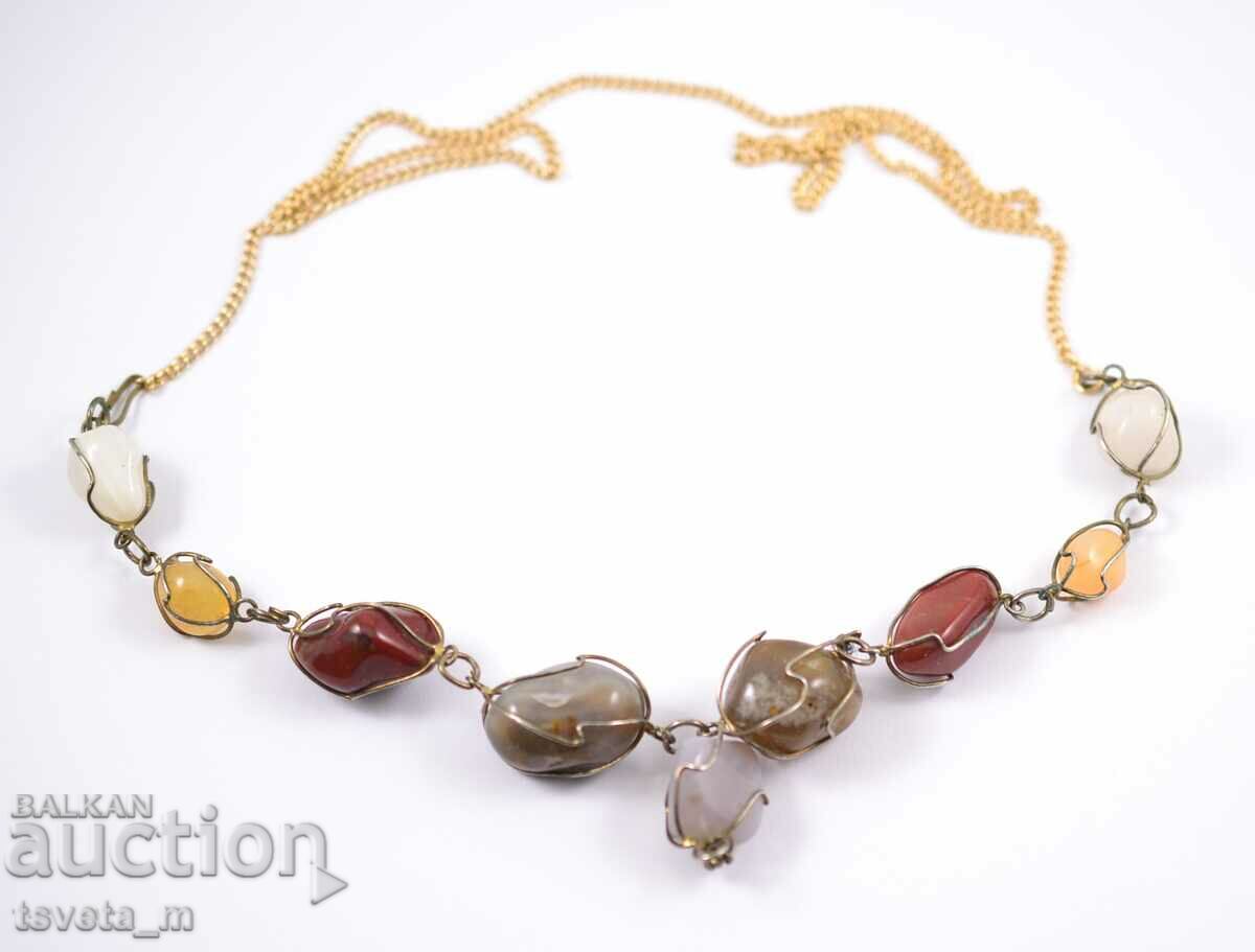 Necklace, necklace with natural stones