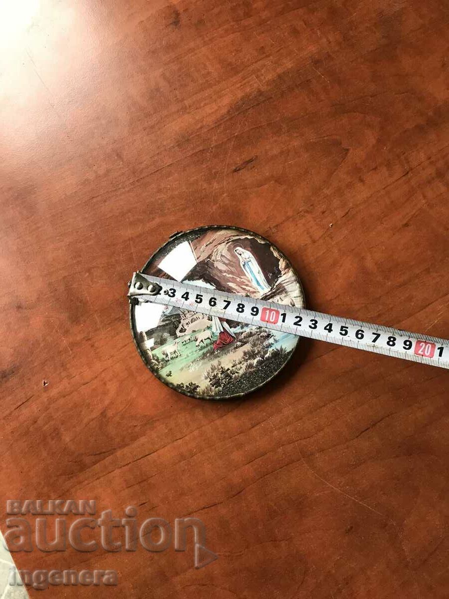 WALL PANEL - PRAYER BRASS FITTINGS SPHERICAL GLASS - 6 WALL PANEL - PRAYER BRASS FITTINGS SPHERICAL GLASS - 6