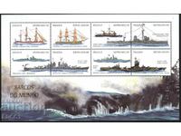 Clean stamps in small sheet Ships 1999 from Angola