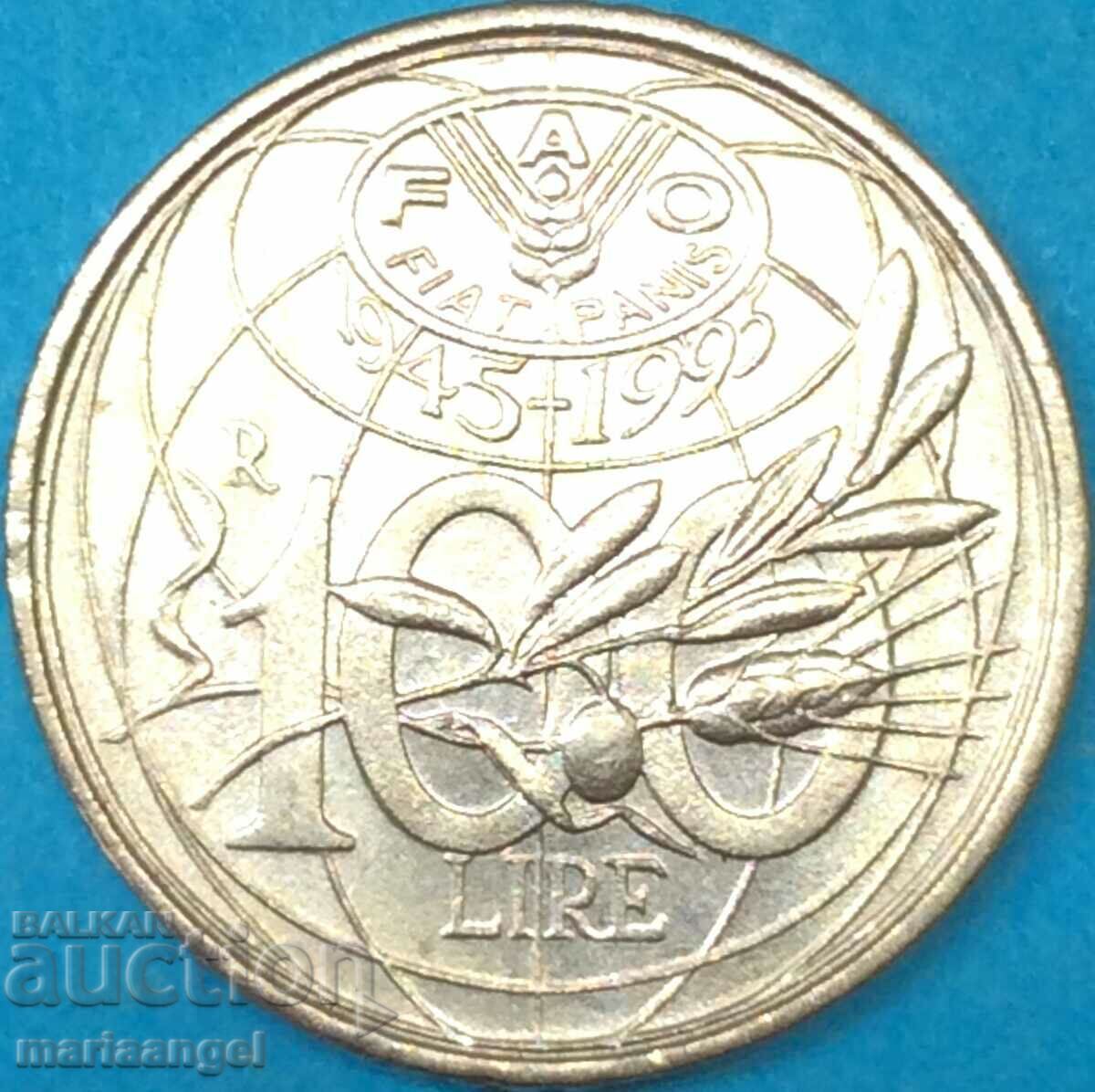 100 лири 1995 Италия юбилейна