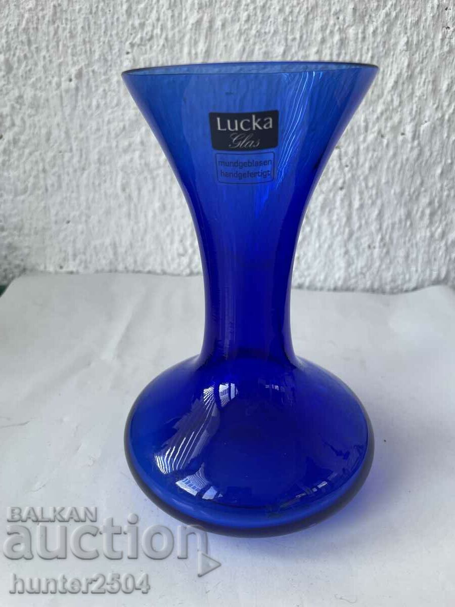 Vase - colored glass, 16.5 cm