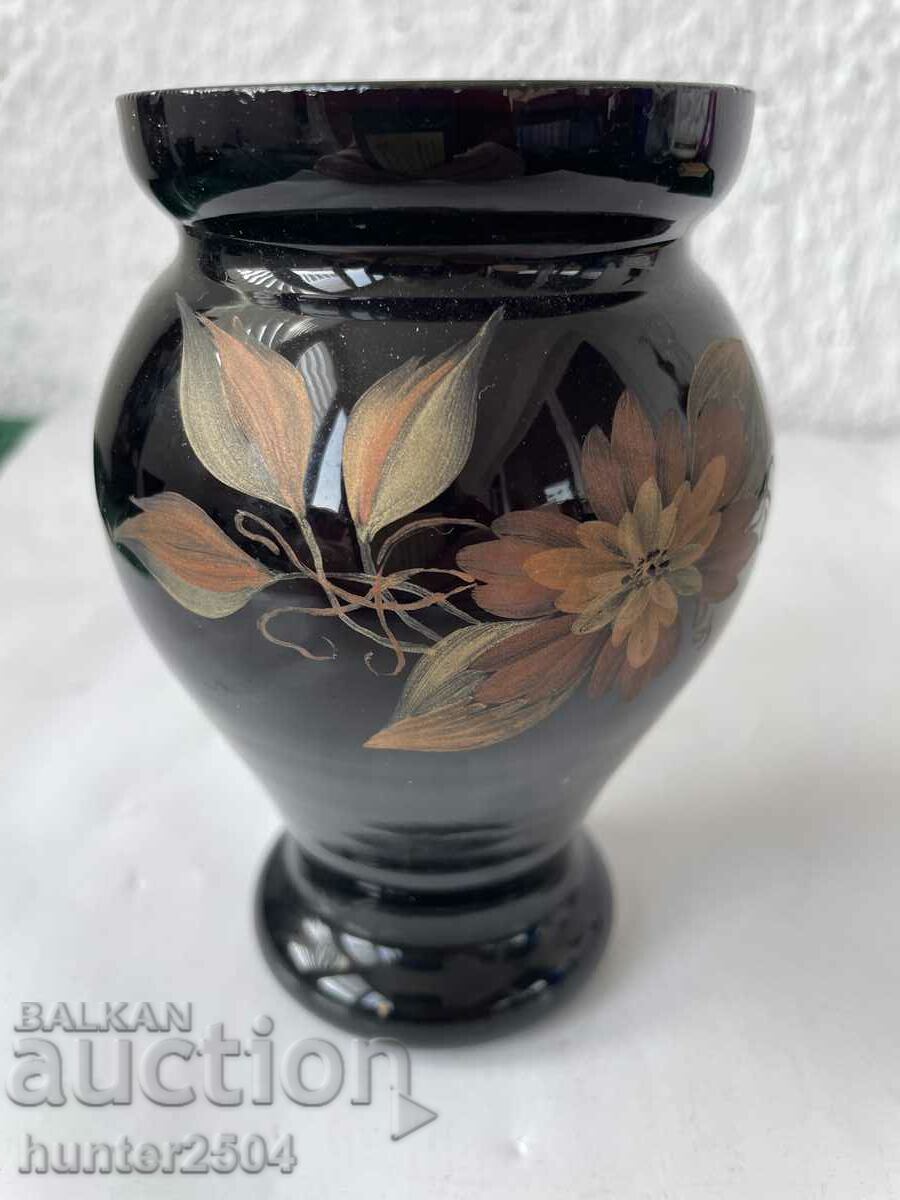 Vase - colored glass, 12 cm