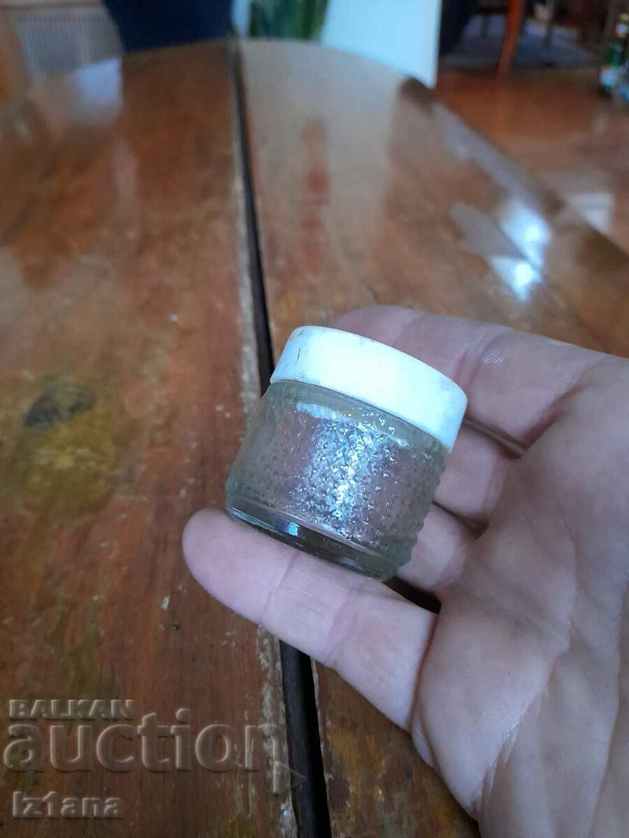 An old jar of cosmetic cream with price 8.00 BGN | € 4.09 An old jar of cosmetic cream with price 8.00 BGN | € 4.09