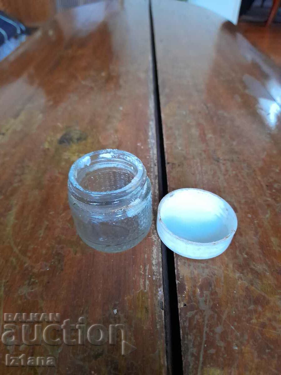 Delivery of An old jar of cosmetic cream Delivery of An old jar of cosmetic cream