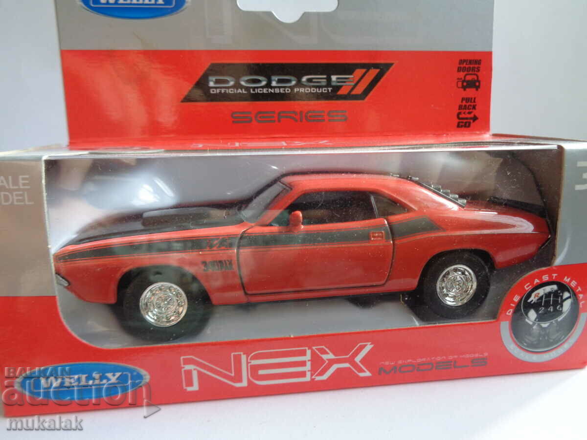 1:34 WELLY DODGE CHALLENGER 1970 TOY MODEL with price 20.00 BGN | € 10.23 1:34 WELLY DODGE CHALLENGER 1970 TOY MODEL with price 20.00 BGN | € 10.23