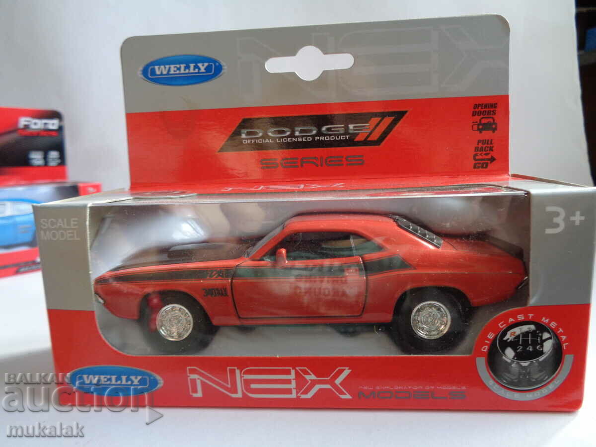 Auction 1:34 WELLY DODGE CHALLENGER 1970 TOY MODEL Auction 1:34 WELLY DODGE CHALLENGER 1970 TOY MODEL