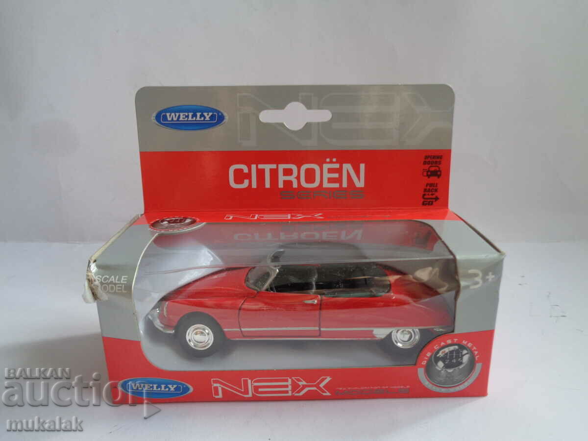 Auction 1:34 WELLY CITROEN DS 19 TROLLEY TOY MODEL Auction 1:34 WELLY CITROEN DS 19 TROLLEY TOY MODEL