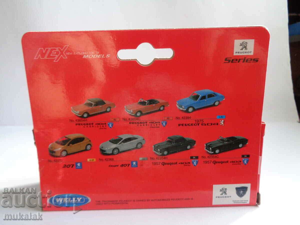 Auction 1:34 WELLY PEUGEOT 504 TROLLEY TOY MODEL Auction 1:34 WELLY PEUGEOT 504 TROLLEY TOY MODEL