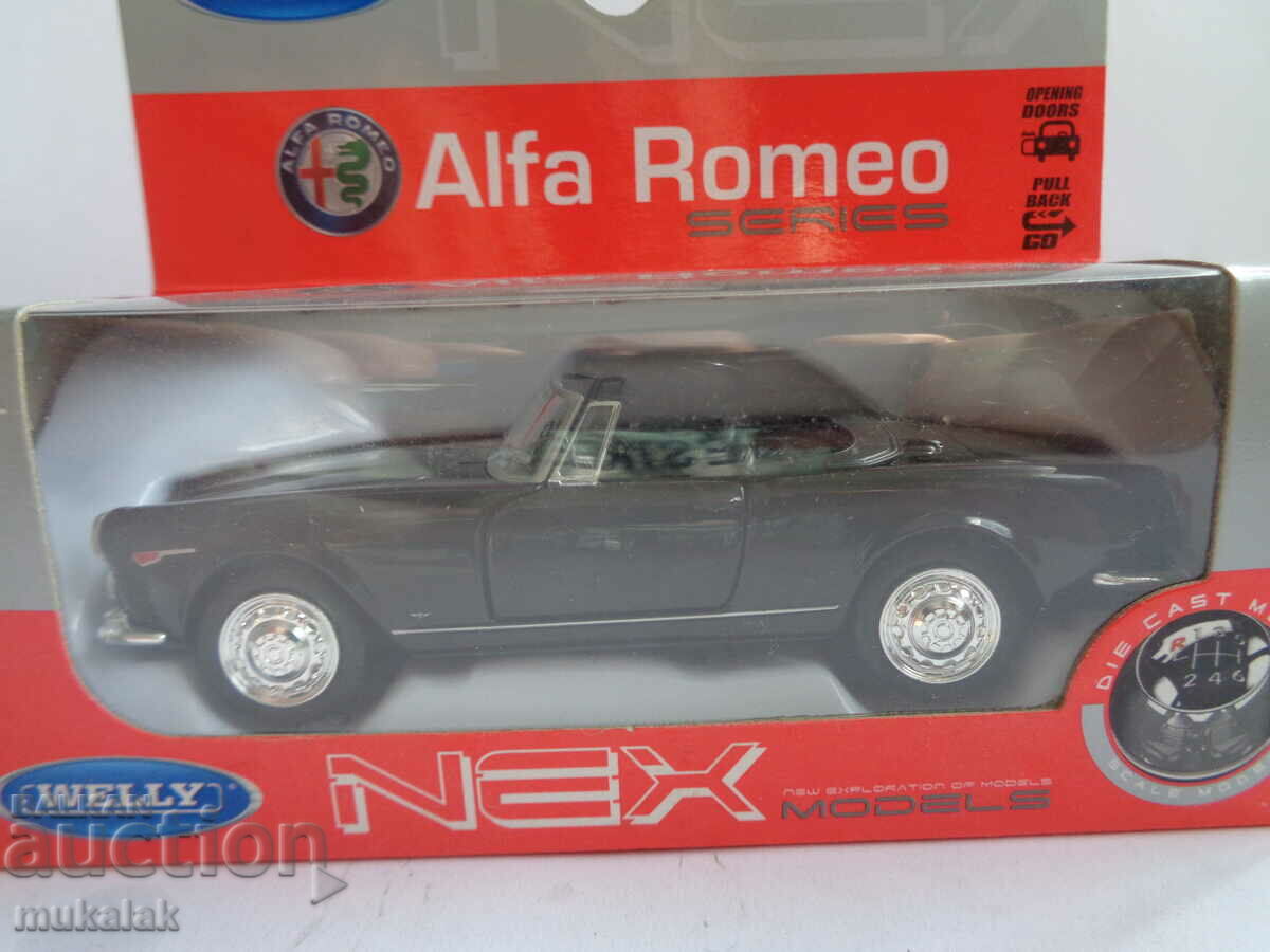 1:34 WELLY ALFA ROMEO SPIDER 1960 CAR TOY MODEL with price 20.00 BGN | € 10.23 1:34 WELLY ALFA ROMEO SPIDER 1960 CAR TOY MODEL with price 20.00 BGN | € 10.23