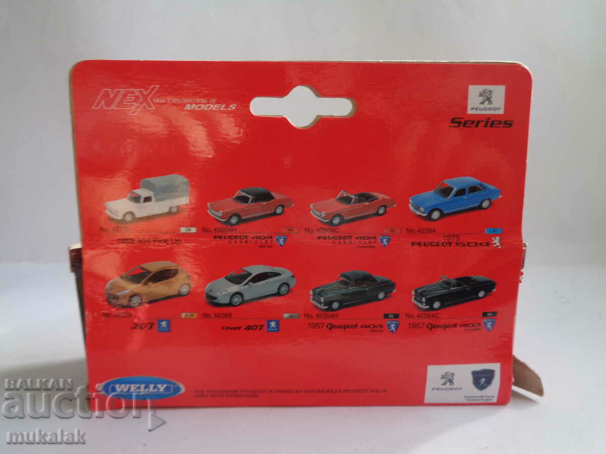 1:34 WELLY PEUGEOT 404 CABRIOLET TROLLEY TOY MODEL with price 20.00 BGN | € 10.23 1:34 WELLY PEUGEOT 404 CABRIOLET TROLLEY TOY MODEL with price 20.00 BGN | € 10.23