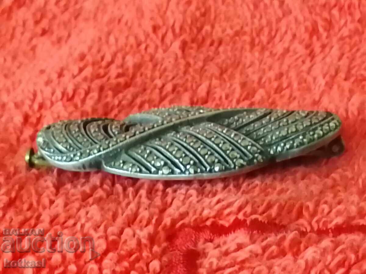 Παλιά ασημένια καρφίτσα με ημιπολύτιμους λίθους - 7 Παλιά ασημένια καρφίτσα με ημιπολύτιμους λίθους - 7