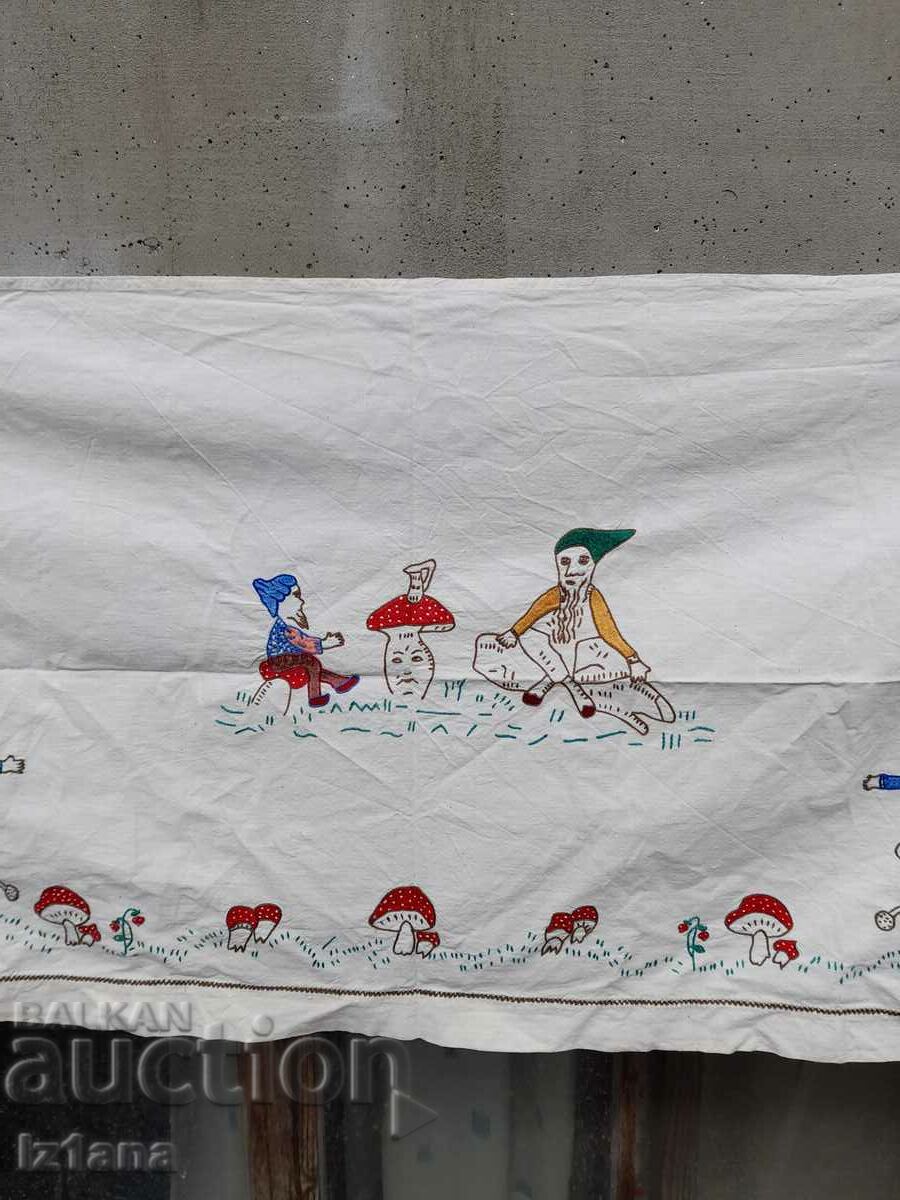 Licitație Covor brodat antic, tapet Licitație Covor brodat antic, tapet