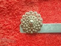 Old silver 900 filigree brooch
