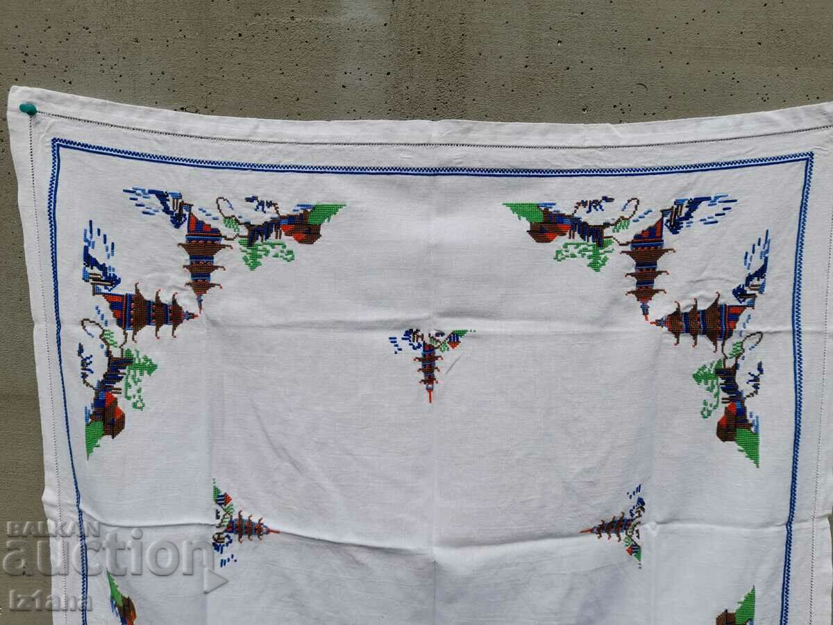 Old embroidered tablecloth, square with price 16.00 BGN | € 8.18 Old embroidered tablecloth, square with price 16.00 BGN | € 8.18