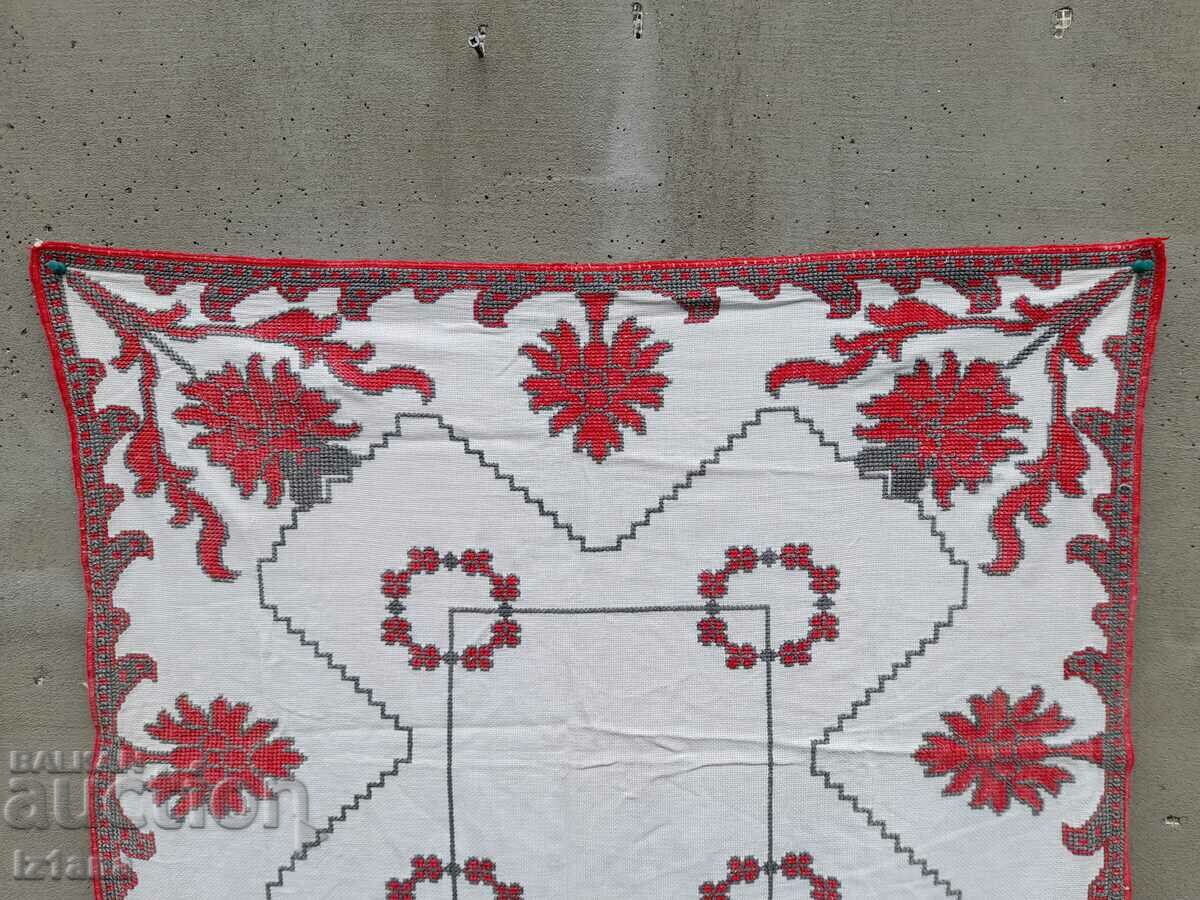 Old embroidered tablecloth, square with price 16.00 BGN | € 8.18