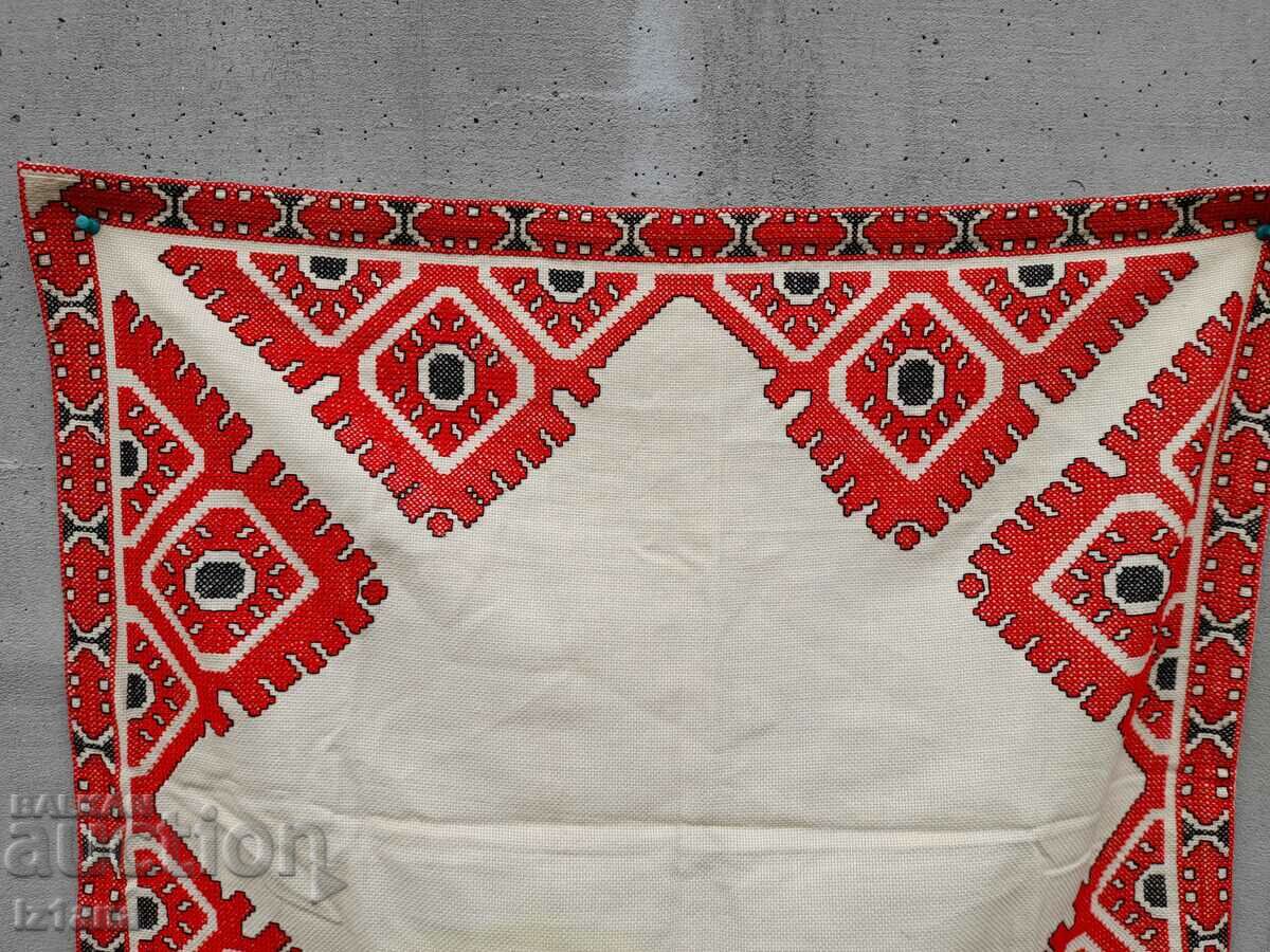 Old embroidered tablecloth, square with price 11.00 BGN | € 5.62 Old embroidered tablecloth, square with price 11.00 BGN | € 5.62
