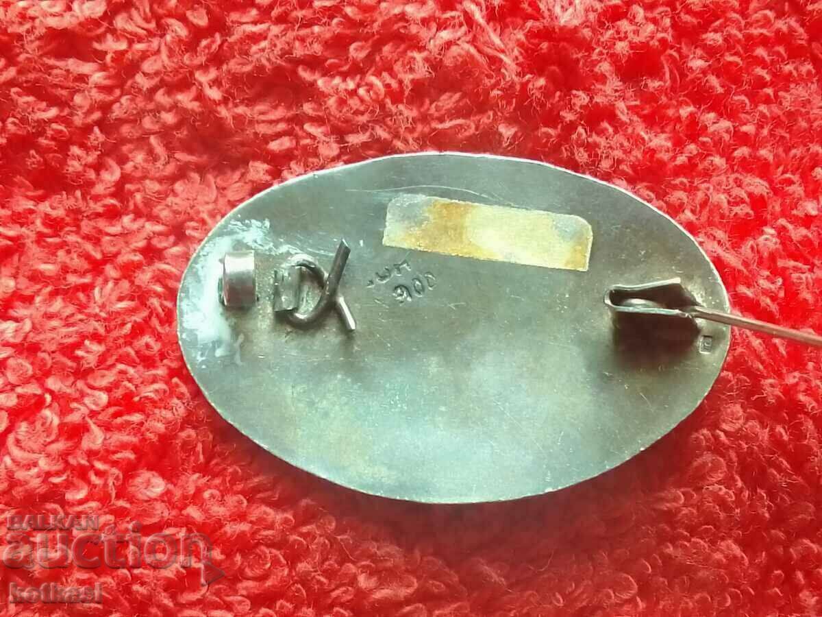 Broșă de păsări din argint vechi 900 - 5 Broșă de păsări din argint vechi 900 - 5