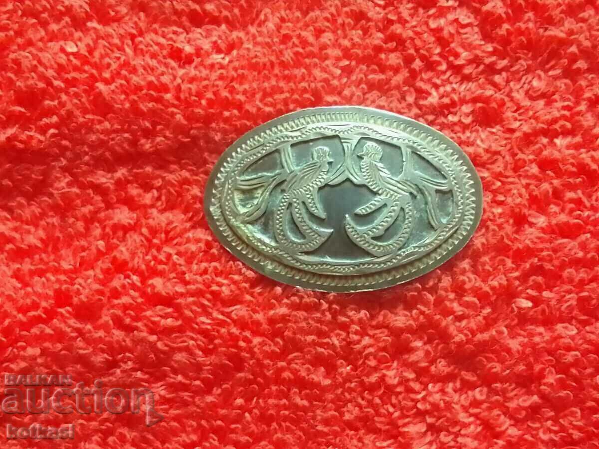 Broșă de păsări din argint vechi 900 - 6 Broșă de păsări din argint vechi 900 - 6