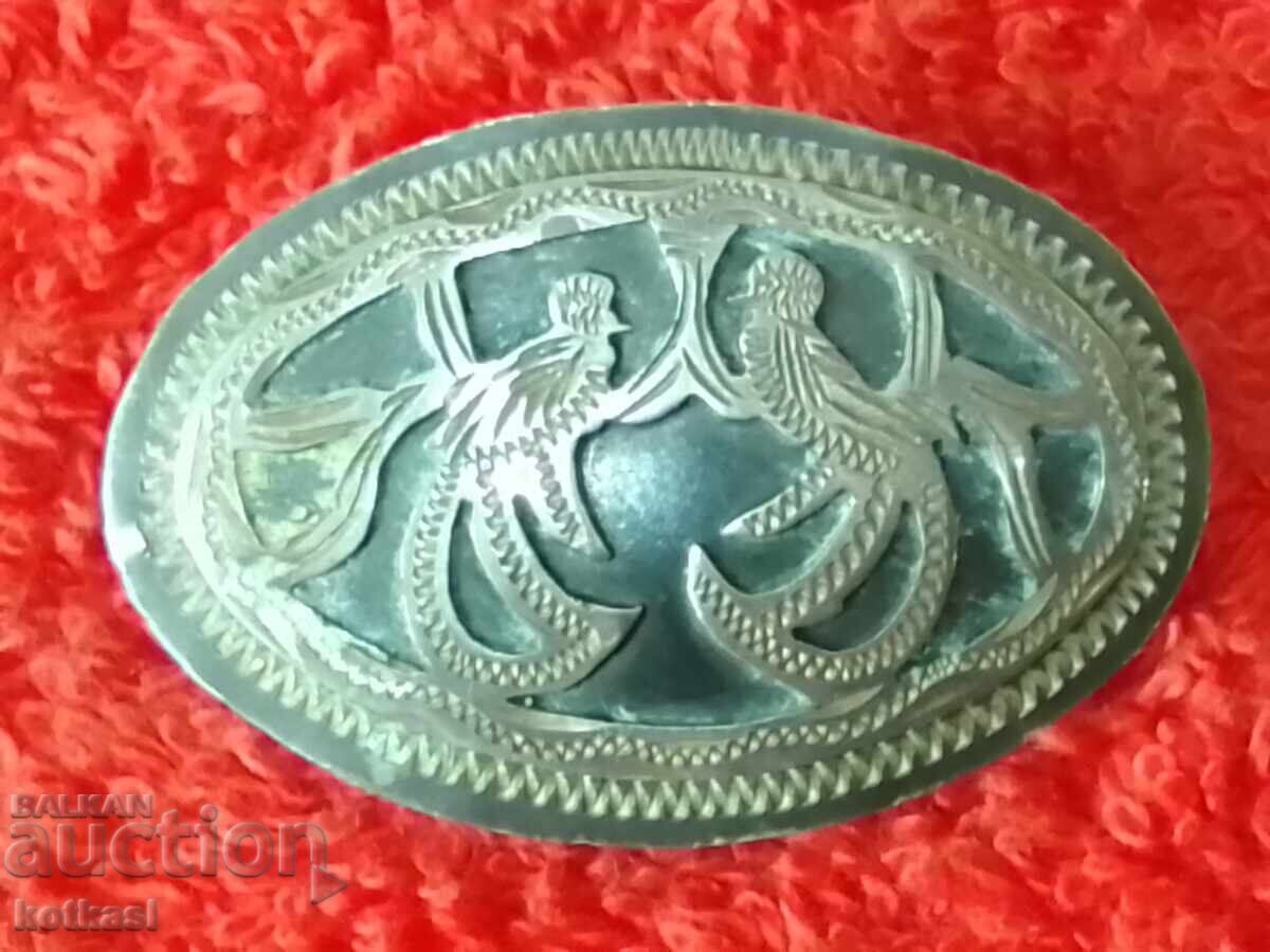 Broșă de păsări din argint vechi 900 - 6