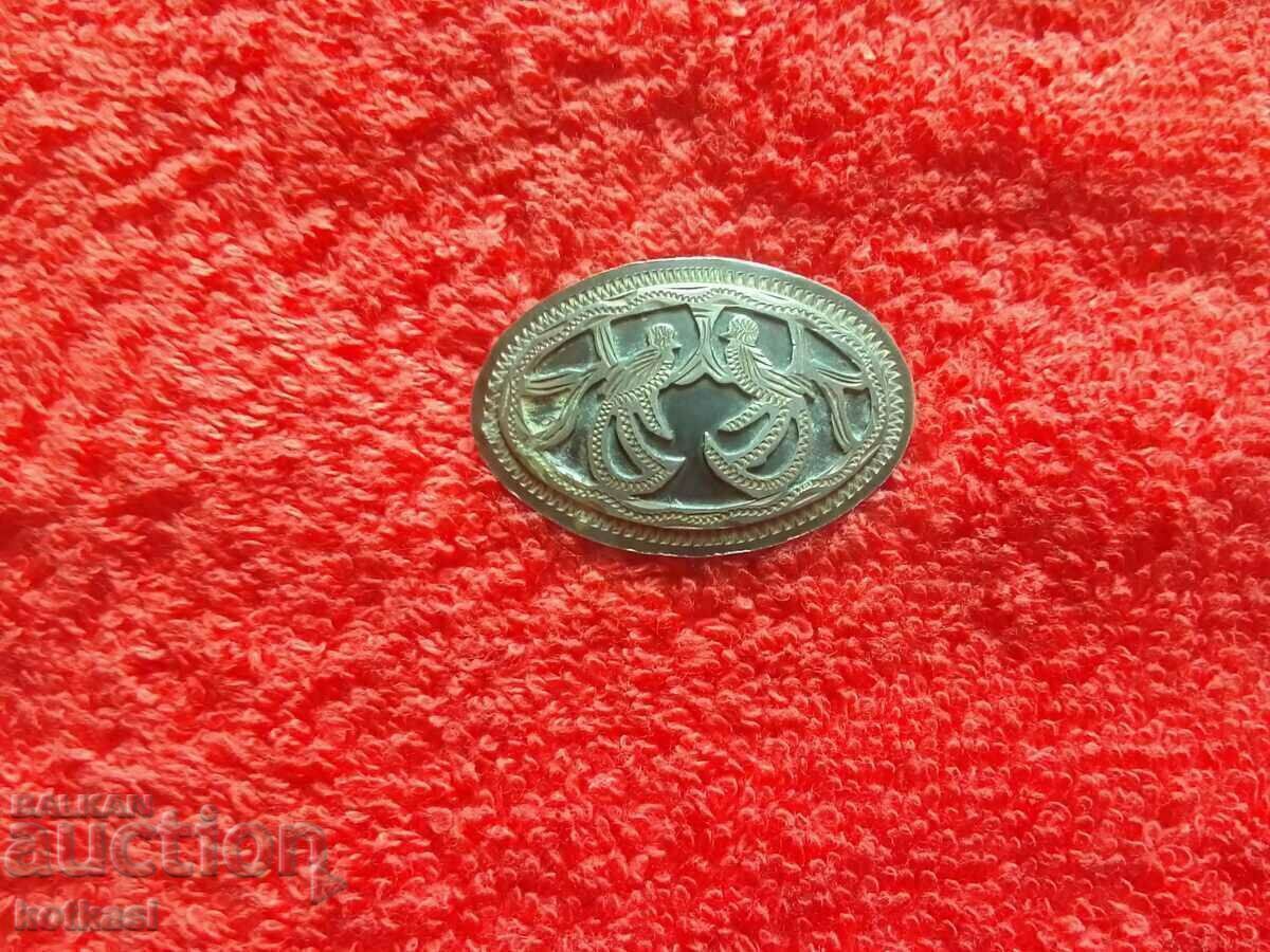 Broșă de păsări din argint vechi 900 - 7 Broșă de păsări din argint vechi 900 - 7