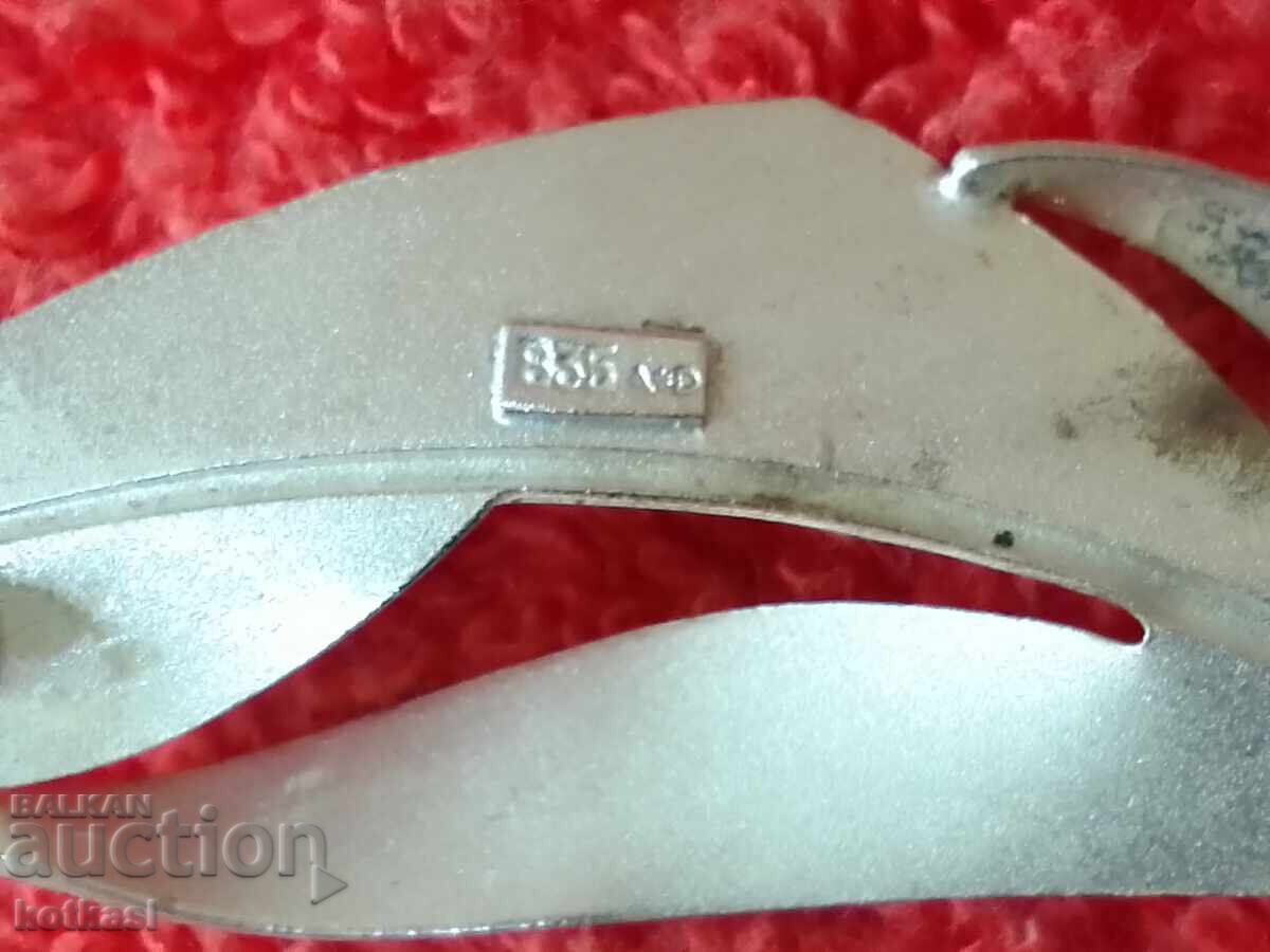 Δημοπρασία Παλιά καρφίτσα με πούπουλα ασήμι 835 Δημοπρασία Παλιά καρφίτσα με πούπουλα ασήμι 835