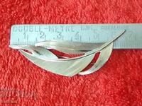 Broșă din argint vechi 835 cu pene