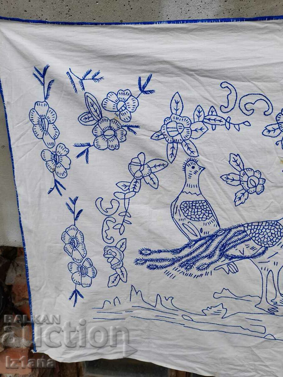 Antique embroidered carpet, wall covering with price 22.00 BGN | € 11.25 Antique embroidered carpet, wall covering with price 22.00 BGN | € 11.25