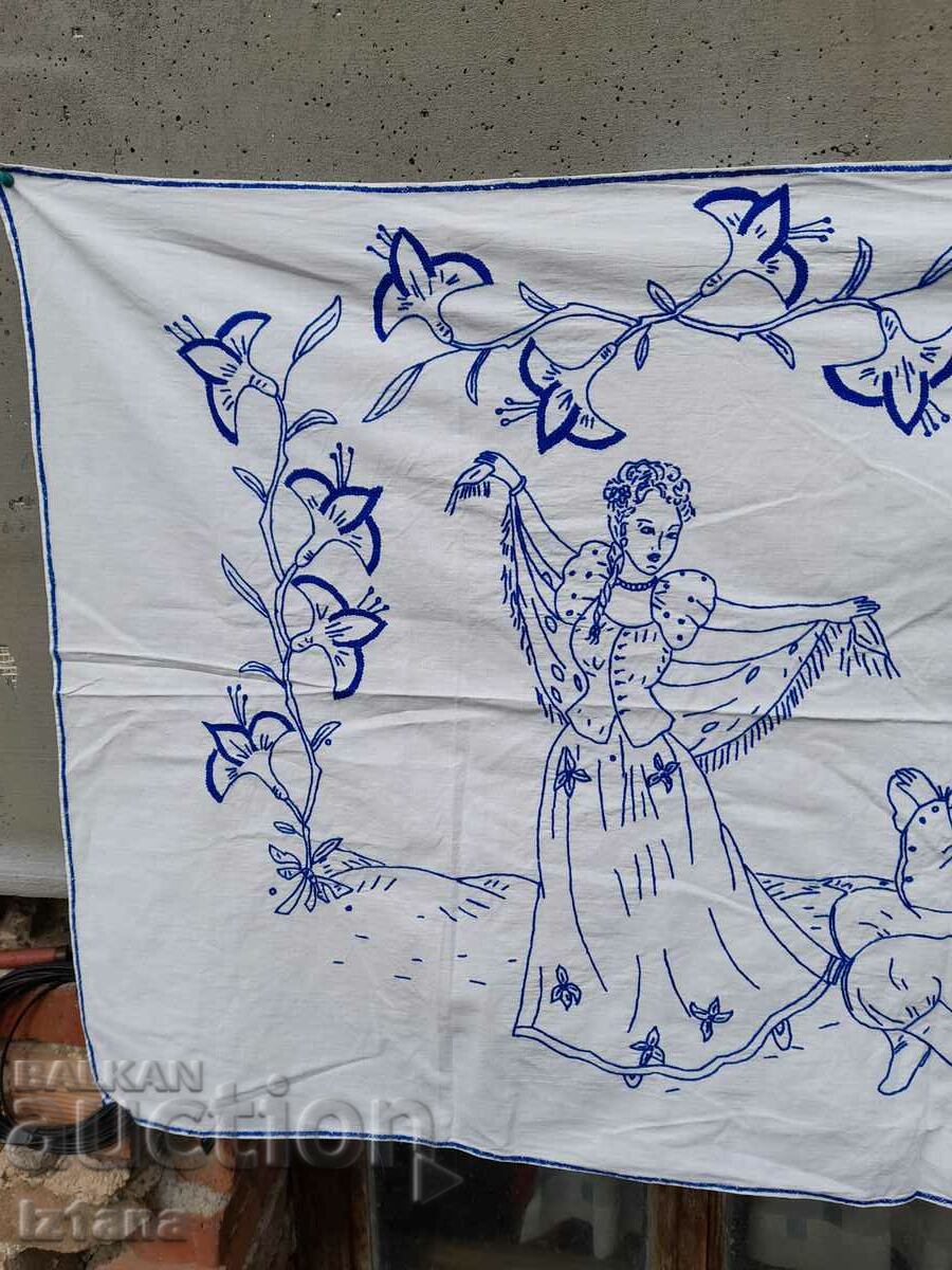 Antique embroidered carpet, wall covering with price 32.00 BGN | € 16.36 Antique embroidered carpet, wall covering with price 32.00 BGN | € 16.36