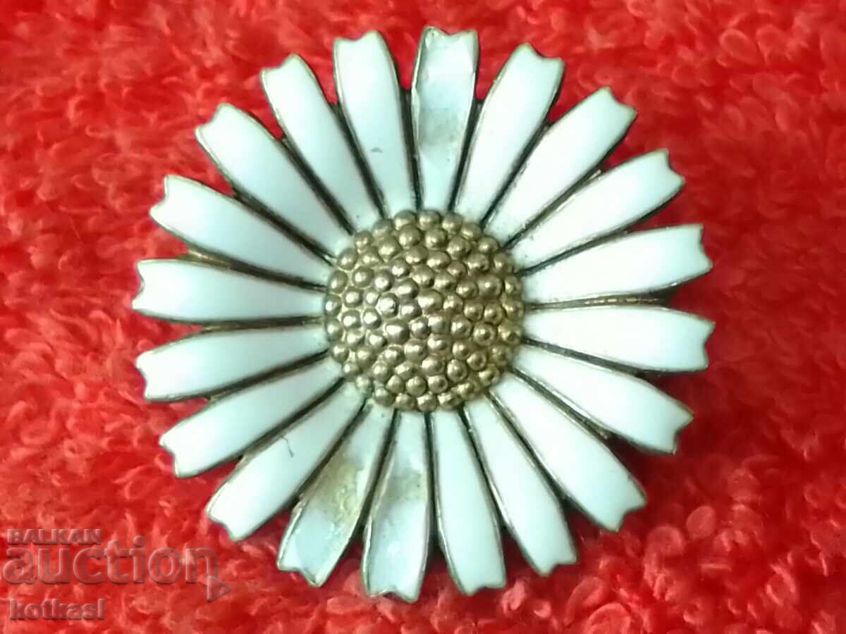 Сребърни STERLING DENIMARK 925 S обици позлата цвете 3 броя - 6 Сребърни STERLING DENIMARK 925 S обици позлата цвете 3 броя - 6